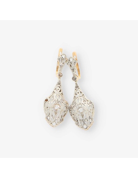 Pendientes vintage en oro 18kt