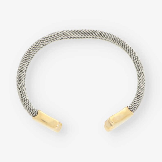Pulsera esclava Tous en acero y oro 18kt