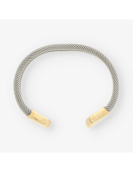 Pulsera esclava Tous en acero y oro 18kt