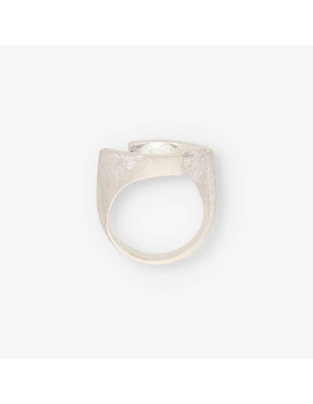 Anillo solitario oro blanco 18kt con brillante