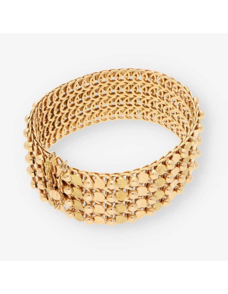 Pulsera semirrÃ­gida en oro 18kt