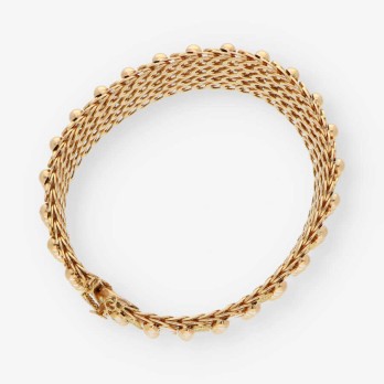 Pulsera semirrÃ­gida en oro 18kt 2