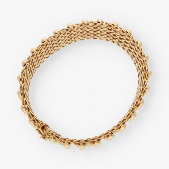 Pulsera semirrÃ­gida en oro 18kt