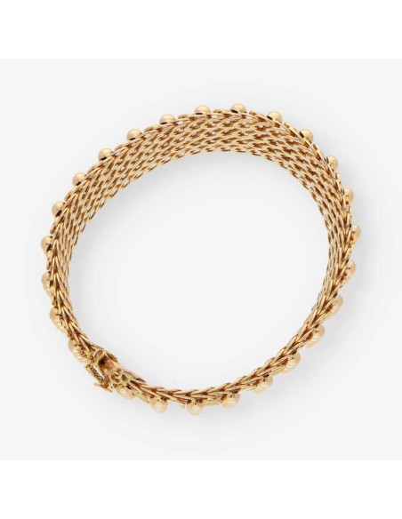 Pulsera semirrÃ­gida en oro 18kt