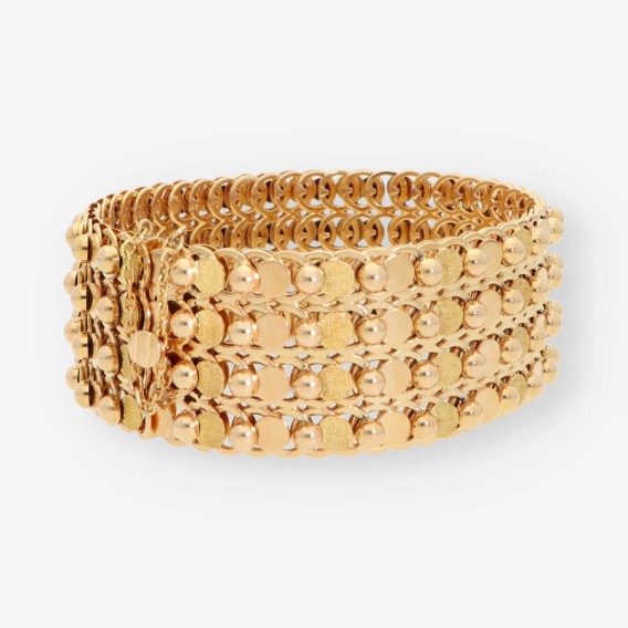Pulsera semirrÃ­gida en oro 18kt