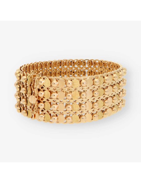 Pulsera semirrÃ­gida en oro 18kt