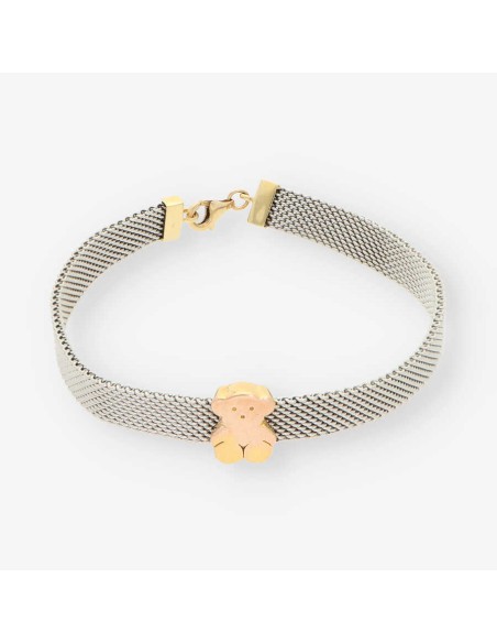 Pulsera acero y oro TOUS