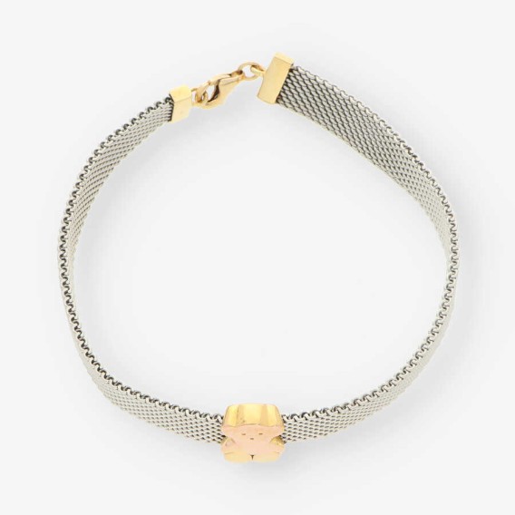 Pulsera acero y oro TOUS