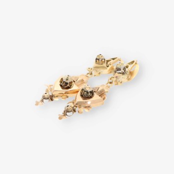 Pendientes vintage en oro 18kt 2