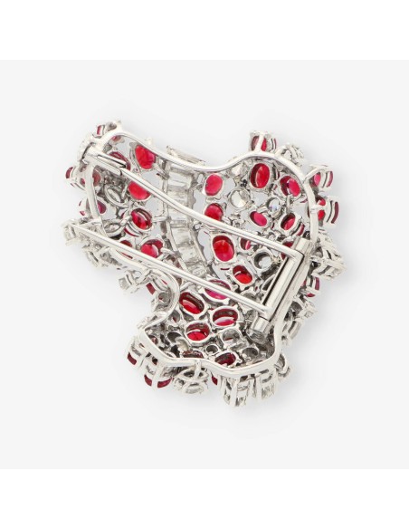 Broche oro rubi y bri
