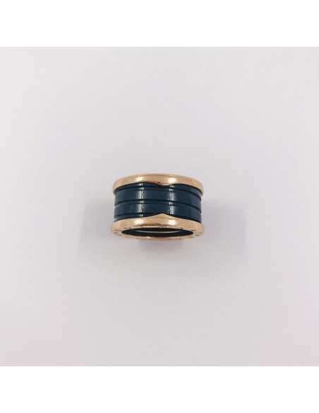 Anillo Bulgari B-Zero en oro rosa y cerÃ¡mica