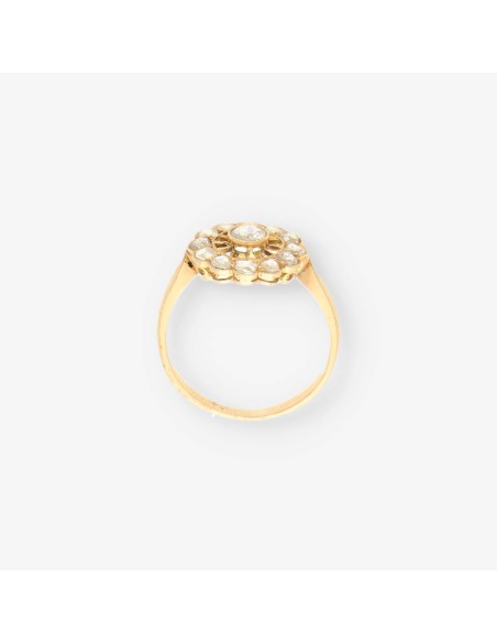 Anillo vintage oro y diamante