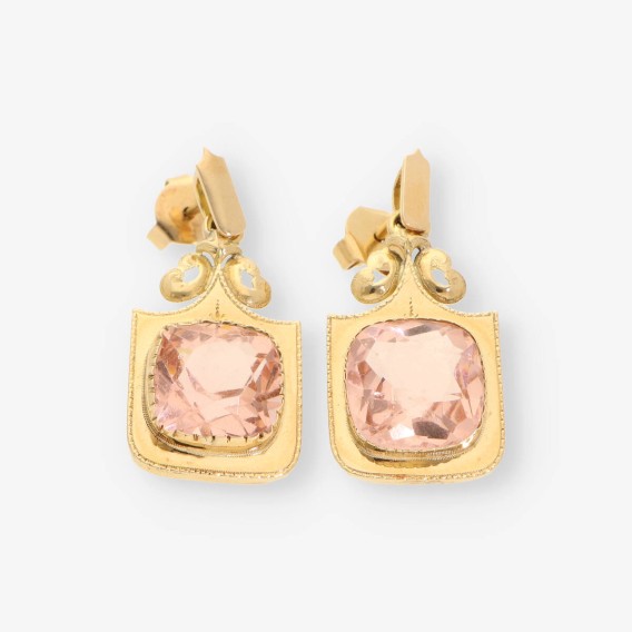 Pendientes oro vintage