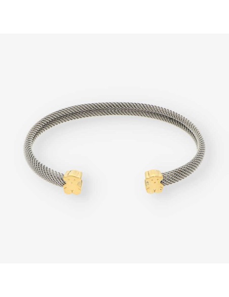 Pulsera acero y oro TOUS