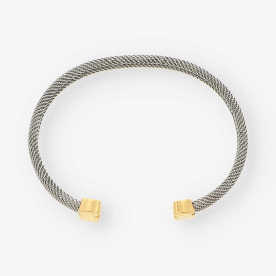 Pulsera acero y oro TOUS