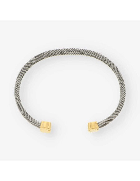 Pulsera acero y oro TOUS