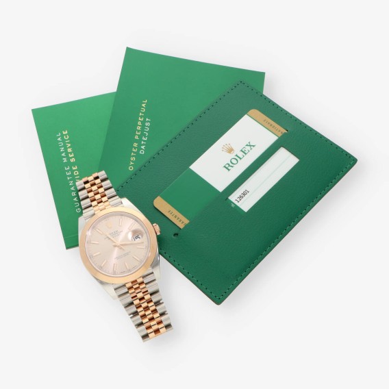 Rolex Datejust acero y oro rosa 126301 Caja y Documentos