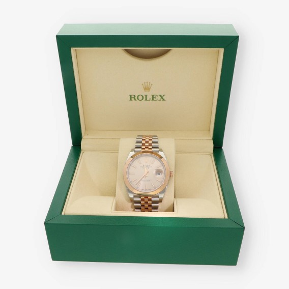 Rolex Datejust acero y oro rosa 126301 Caja y Documentos