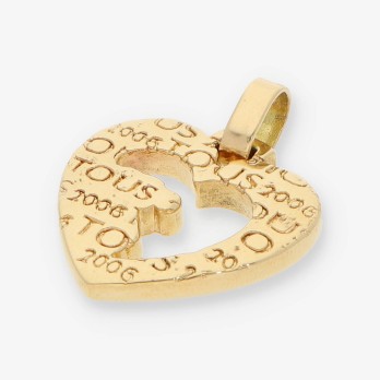 Colgante corazÃ³n Tous en oro 18kt. 2