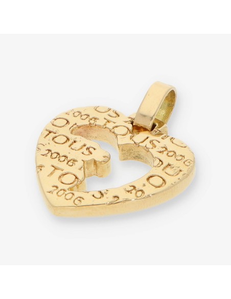 Colgante corazÃ³n Tous en oro 18kt.