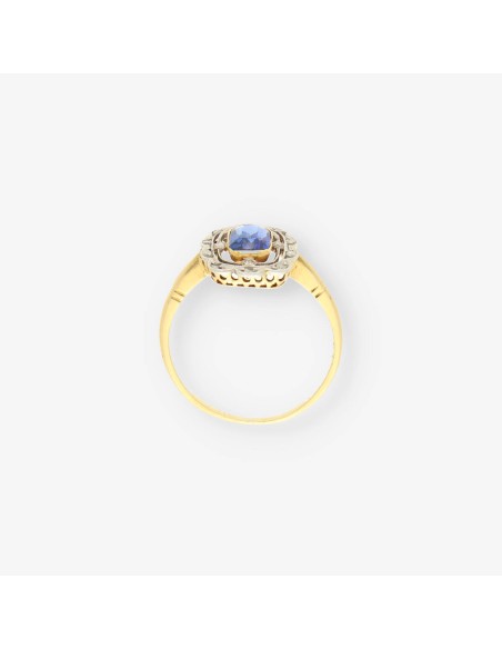 Anillo vintage oro y diamante aÃ±os 40