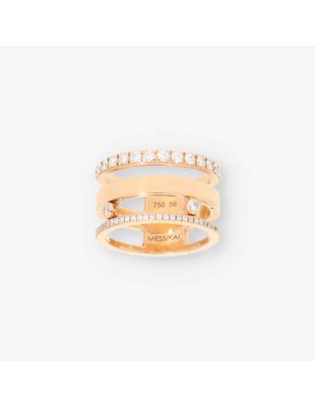 Anillo MESIKA oro rosa y bri