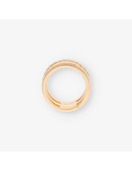 Anillo MESIKA oro rosa y bri