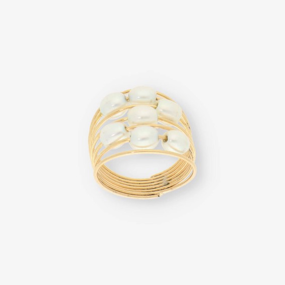 Anillo oro y perla TOUS