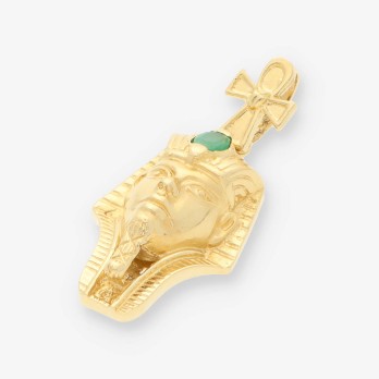 Colgante egipcio oro y esmeralda 2