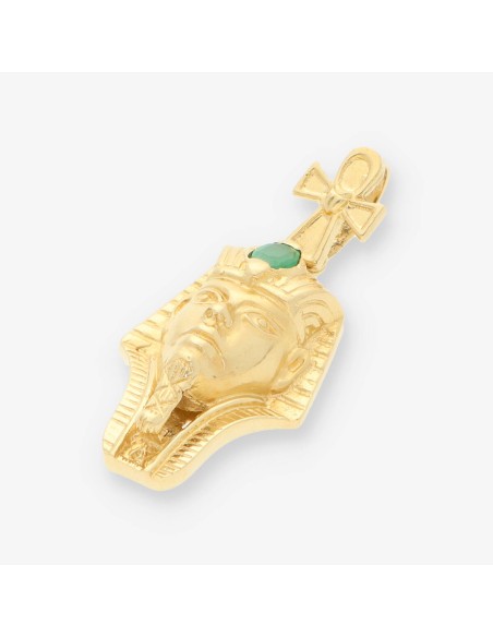 Colgante egipcio oro y esmeralda