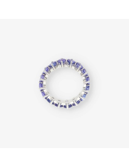 Alianza oro bl. y tanzanitas aprox.5 Qt.