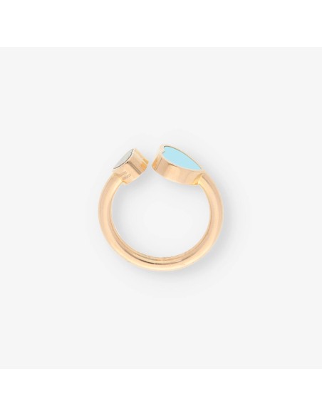 Anillo oro, turquesa y bri CHOPARD
