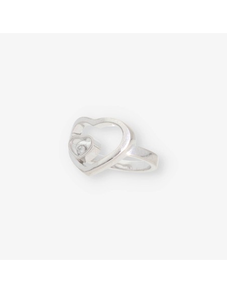 Anillo oro blanco y bri CHOPARD