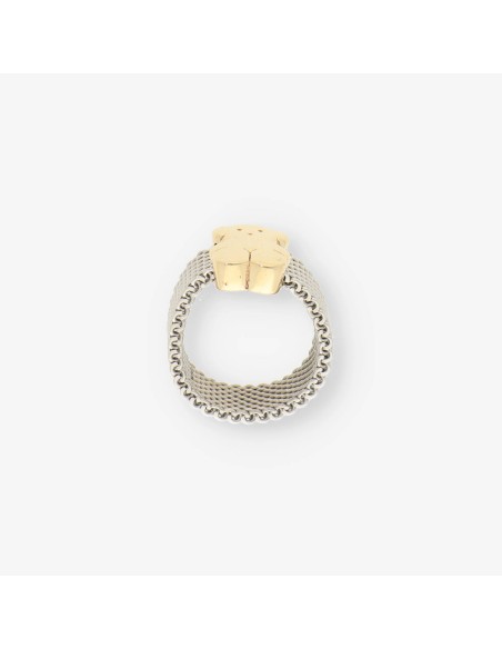 Anillo acero y oro TOUS