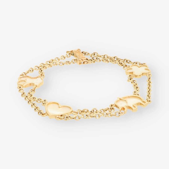 Pulsera oro y nacar TOUS