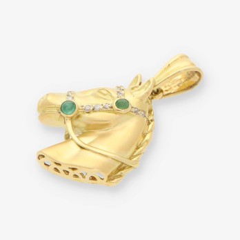 Colgante caballo oro 2