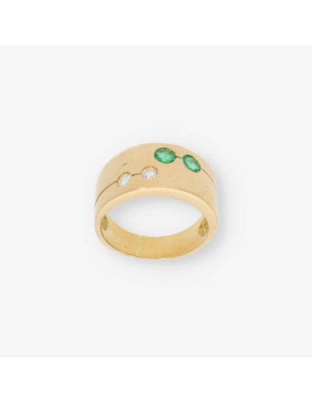 Anillo en oro 18kt con brillantes