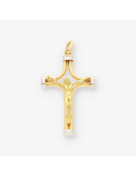 Cruz oro bicolor
