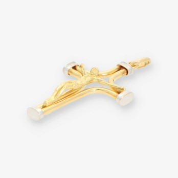 Cruz oro bicolor 2