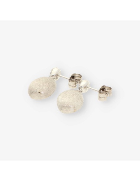 Pendientes oro blanco y bri