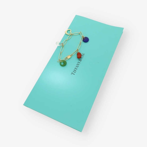 Pulsera oro con colgantes TIFFANY & CO