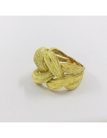 Anillo en oro mate 18kt