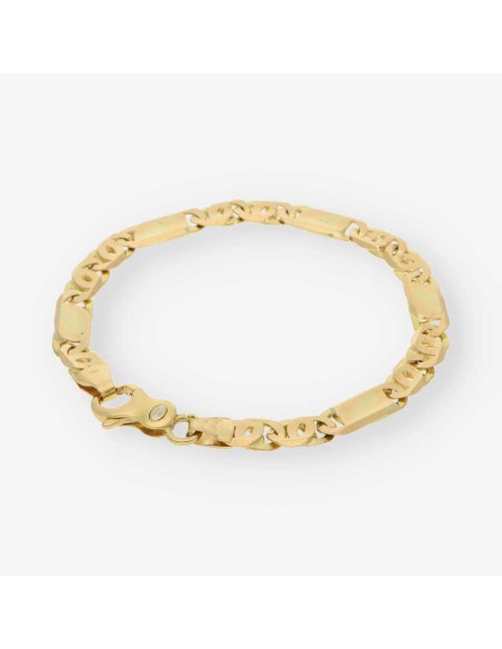 Pulsera plana oro