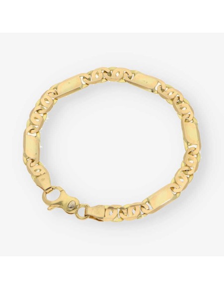 Pulsera plana oro