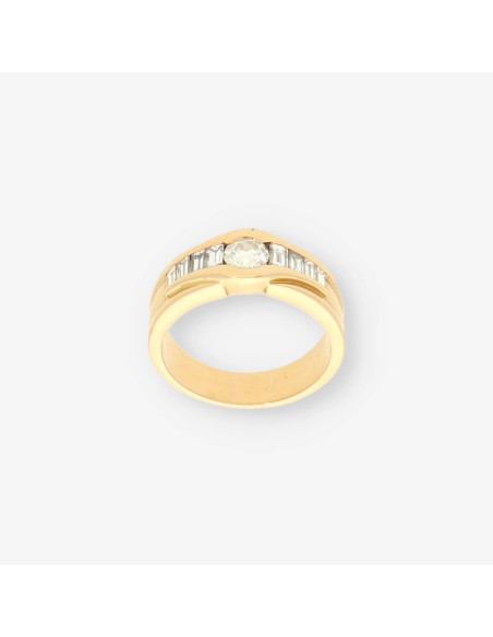 Anillo oro y bri