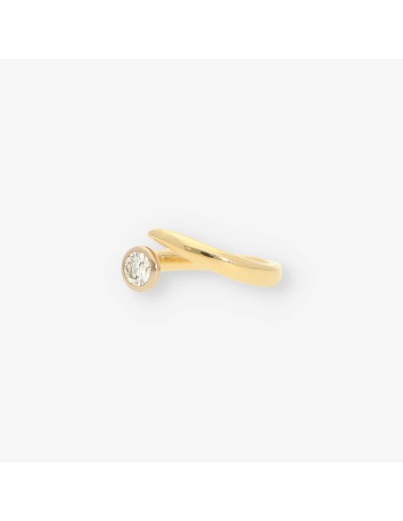 Anillo oro y bri aprox. 0.5 Qt