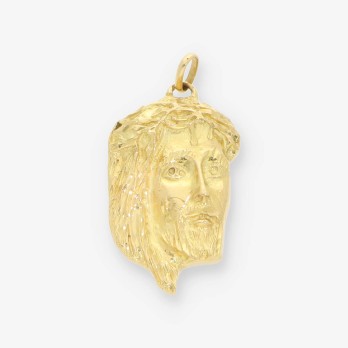 Colgante cara de Cristo oro