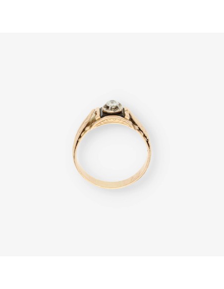 Anillo en oro 18kt con brillante