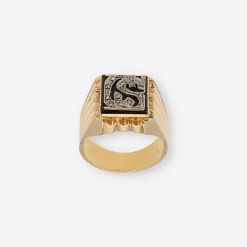 Anillo sello en oro 18kt 2