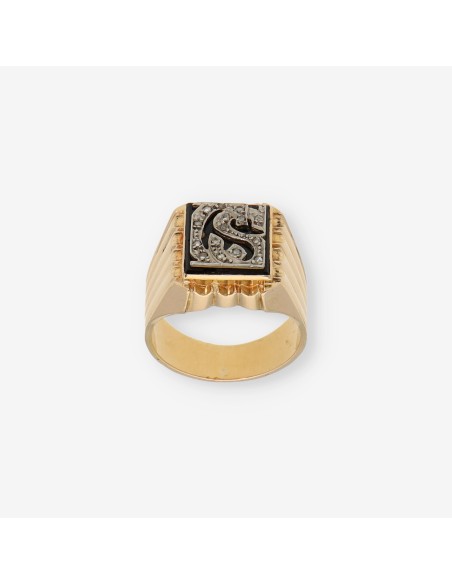 Anillo sello en oro 18kt